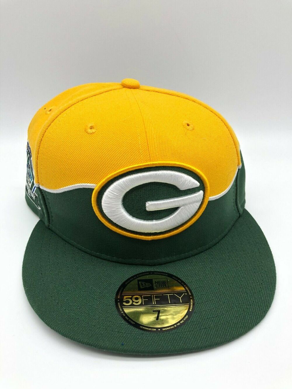 Green Bay Packers Embroidered New Era 59Fifty Fitted Hat Cap Draft NFL Size 7